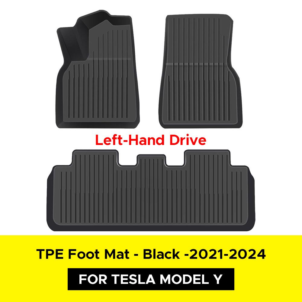 For Tesla Model Y 2025-2025 Floor Mat Left and Right Hand Drive TPE Carpet Waterproof Weather-resistant Foot Pads Mats