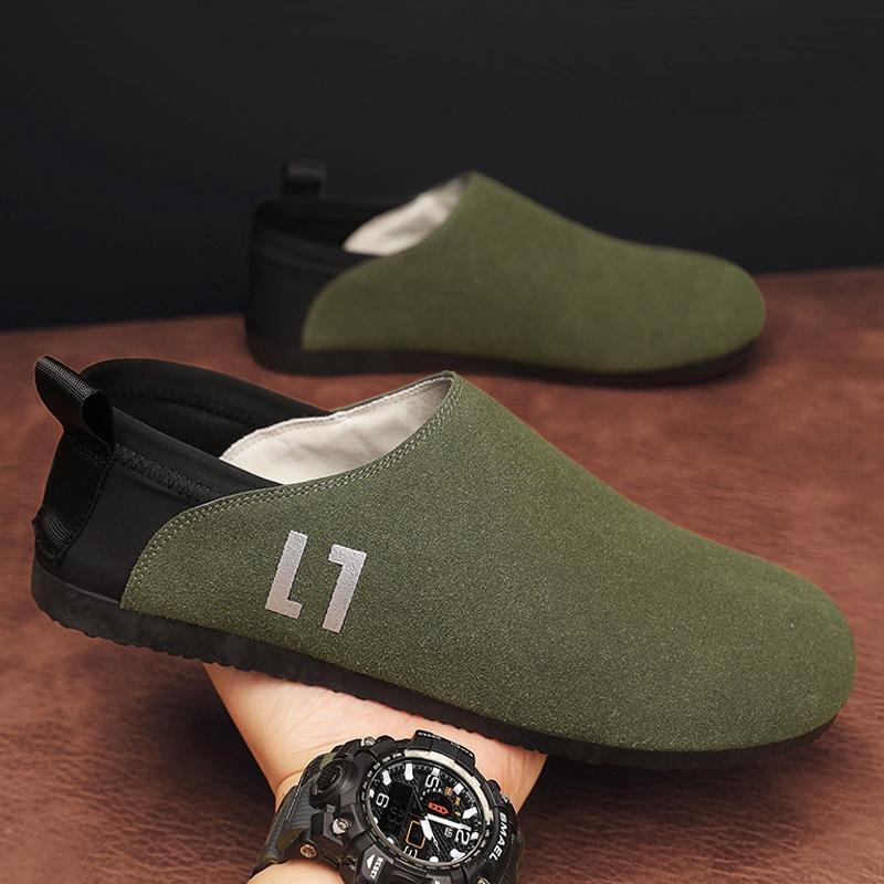 

Мужская обувь, мода 2024 года, новые летние дышащие повседневные туфли для мужчин, лоферы, кроссовки, весна/осень, для взрослых, без застежек, однотонные туфли 39 темно-зеленого