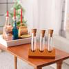 Miniature Test Tube with Holder 1:12 Simulation Pretend Play Toy Furniture Model for Micro Landscape