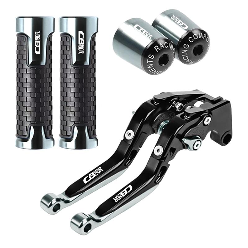 Motorcycle Brake Clutch Levers Handlebar Grips Ends CNC Aluminum For Honda CB 190R 2016 CB190R 2017