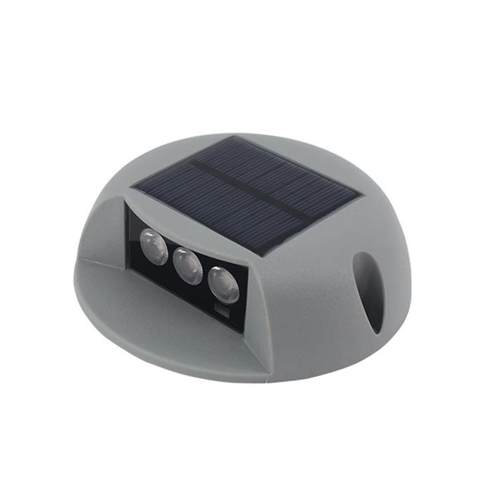 Waterproof Solar Outdoor Stairway Step Lights - Hole-Free Square Design