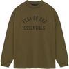 Essentials Jersey Long-Sleeve Tee Olive Men Tops Green 125BT244204F
