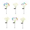 Garden Light Solar Powered Jellyfish Shape Outdoor Yard Light Waterproof Scratch-Resistant Small Size Garden Lamp