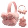Winter Women's Children's Rabbit Fur Warm Plush Earmuffs