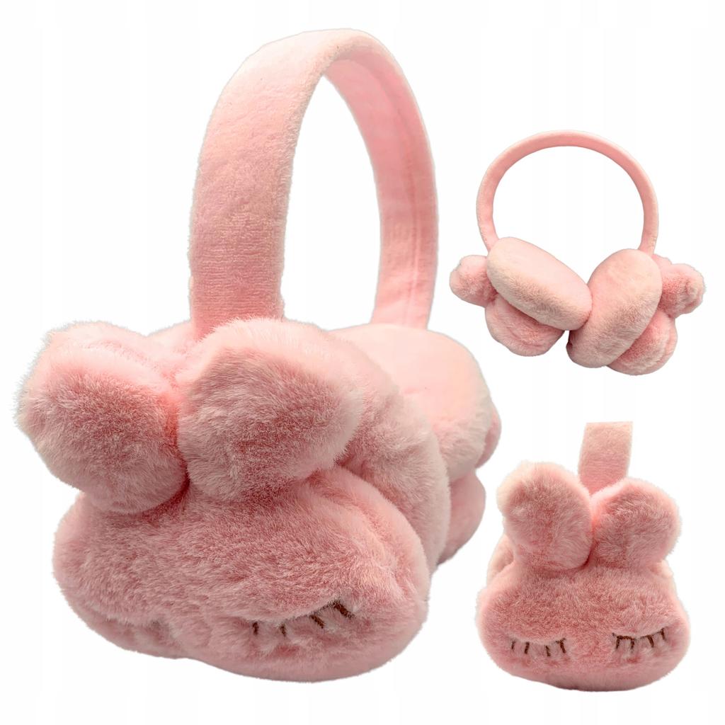 Winter Women's Children's Rabbit Fur Warm Plush Earmuffs