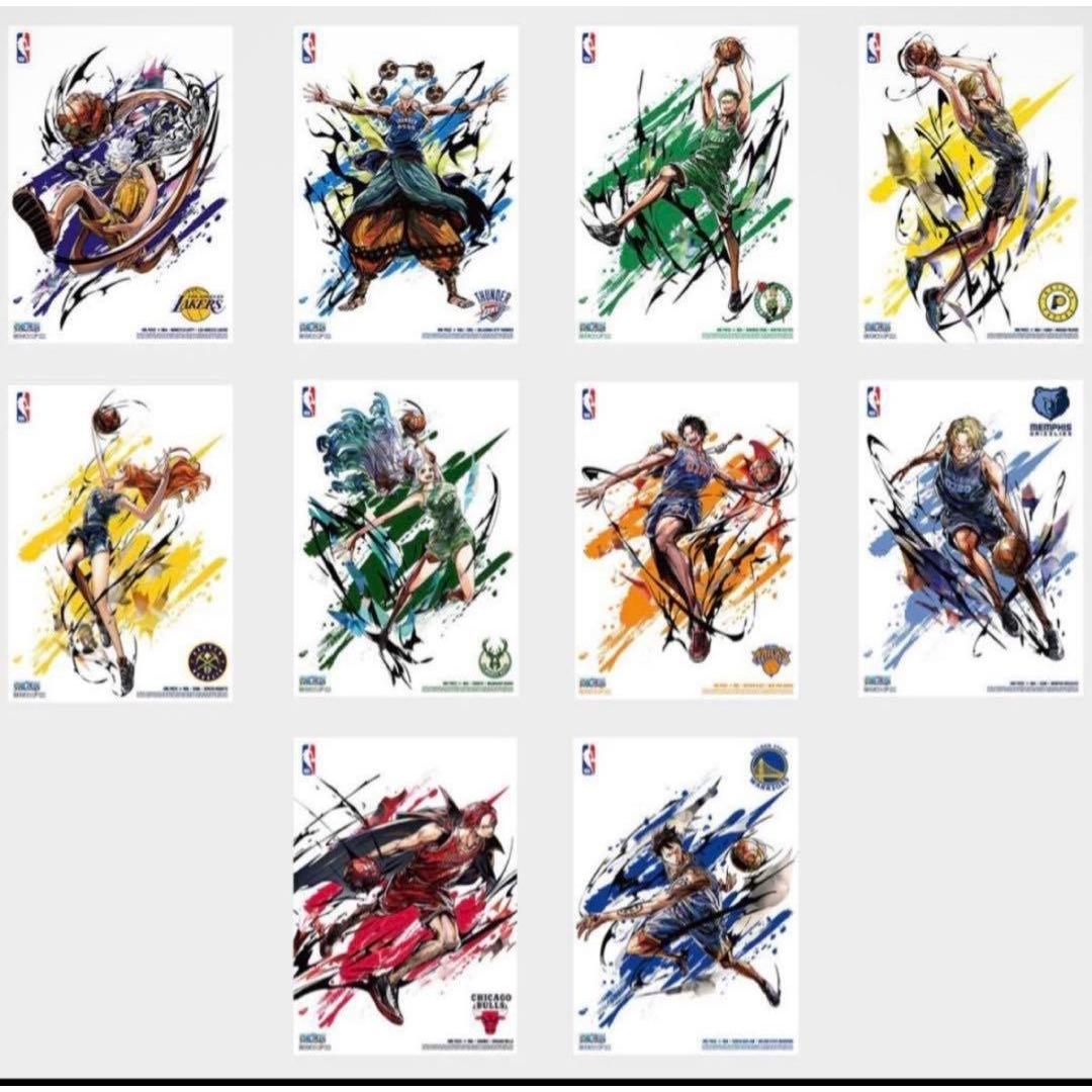 Used ONE PIECE NBA Basketball Mini Poster B4
