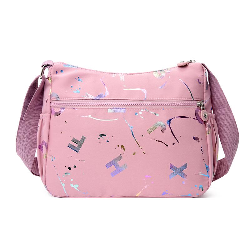 Vícevrstvý tisk Dámská taška přes rameno Módní taška Messenger Voděodolná nylonová taška Oxford Crossbody Kabelky Kabelky Velké tašky