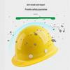 SHENGLI Yellow Fiberglass Safety Helmet Set with BGXZ36 Face Shield