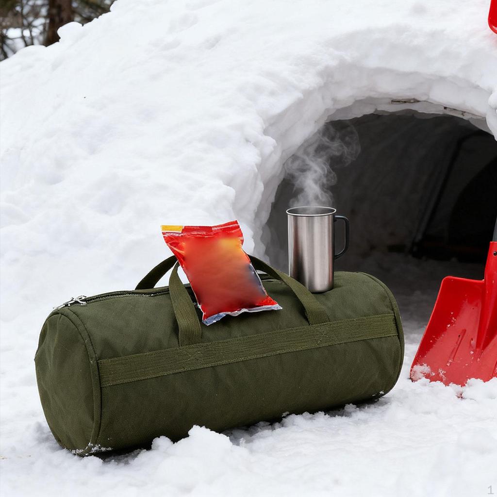 Tent Stakes Bag Camping Equipment Storage Case for Picnic Travelling Black