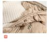 Women's 2024 Mid-Length Lightweight Hooded Down Jacket - Slimming Autumn/Winter Fashion with Xiangyun Pattern.