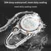 Clip On Carabiner Digital Watch Luminous Sports Watches Carabiner Watch for Hikers Mountaineering O