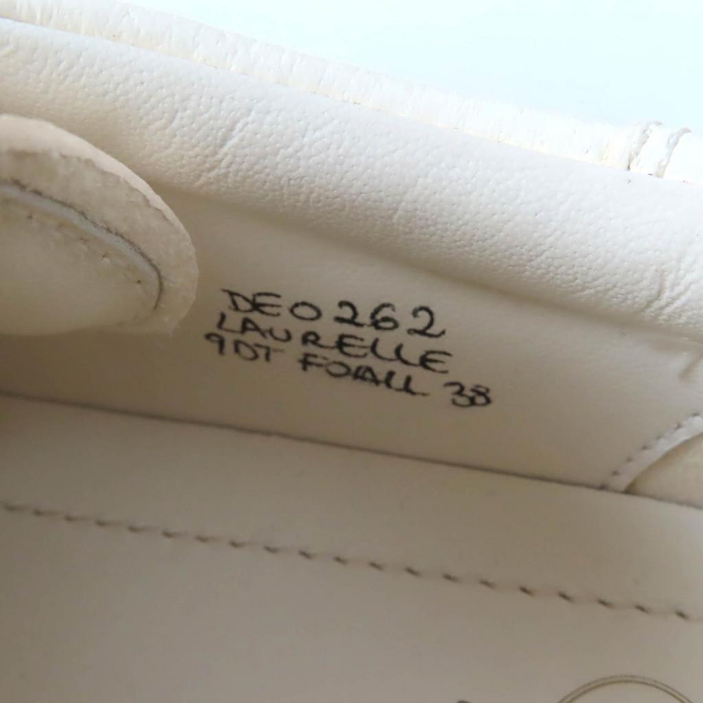 Pristine CHURCH'S sneakers LAURELLE Deerskin lace-up Ivory Dearskin Leather Women 38 Used