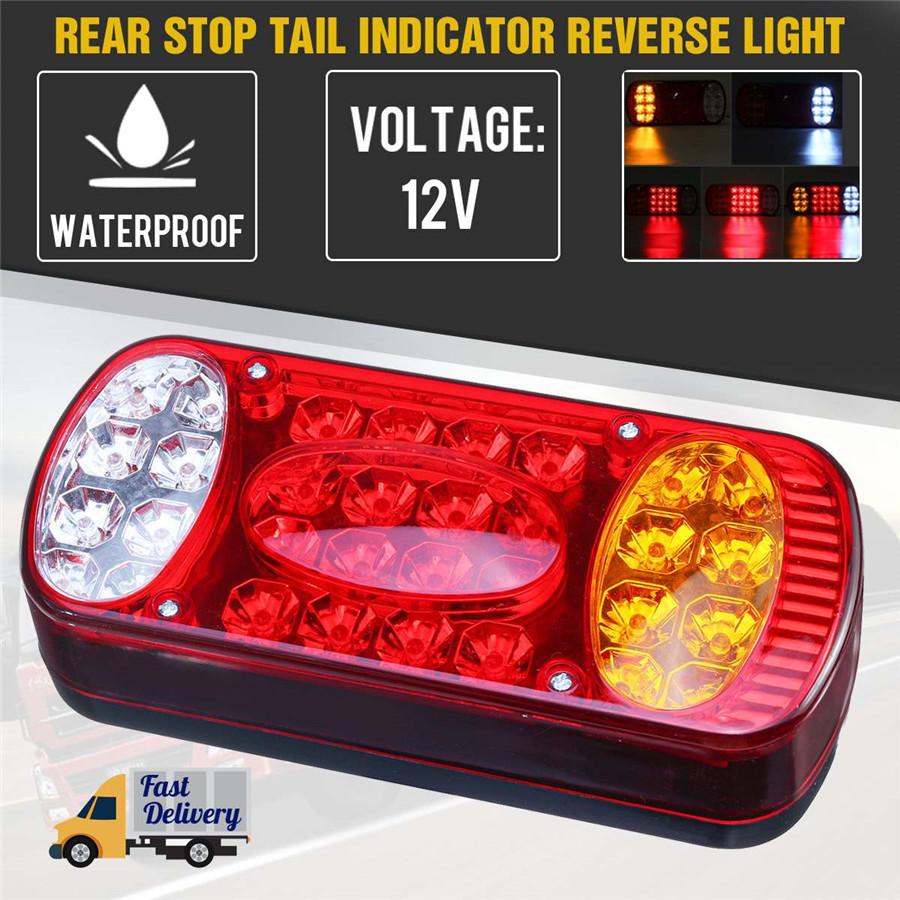 12V LED Rear Tail Light Brake Indicator Signal Lamp For Trailer Truck Lorry Van