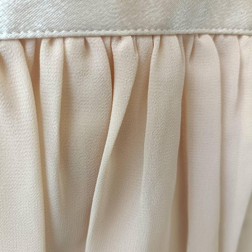 [mauve] Lightweight, Fluffy Chiffon Gathered Formal Bag with Ribbon (black)