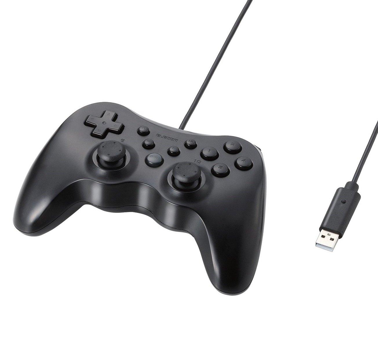 

ELECOM Gamepad 12 Buttons with Vibration and Rapid Fire Functions Black JC-U3712FBK чорний