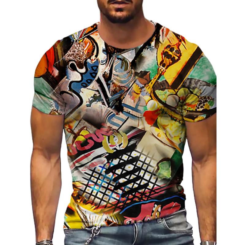 

Новая летняя мужская модная футболка, мужская футболка с принтом орла и баннера, топ 8XL жёлтый