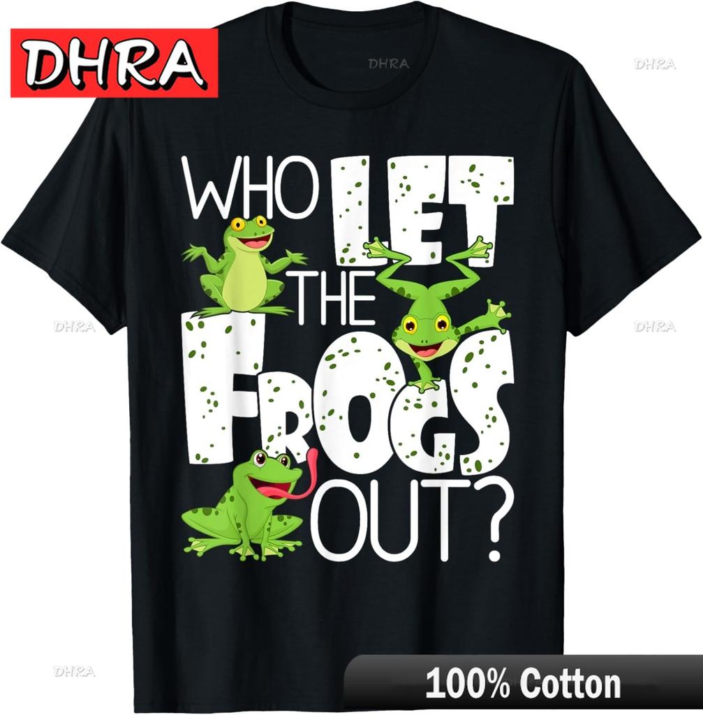 Kdo nechal žáby ven? Legrační tričko pro milovníka obojživelníků a majitele žáby. Roztomilá trička. Kreativní, městské, trendy tričko. Anime. Zpátky do školy.