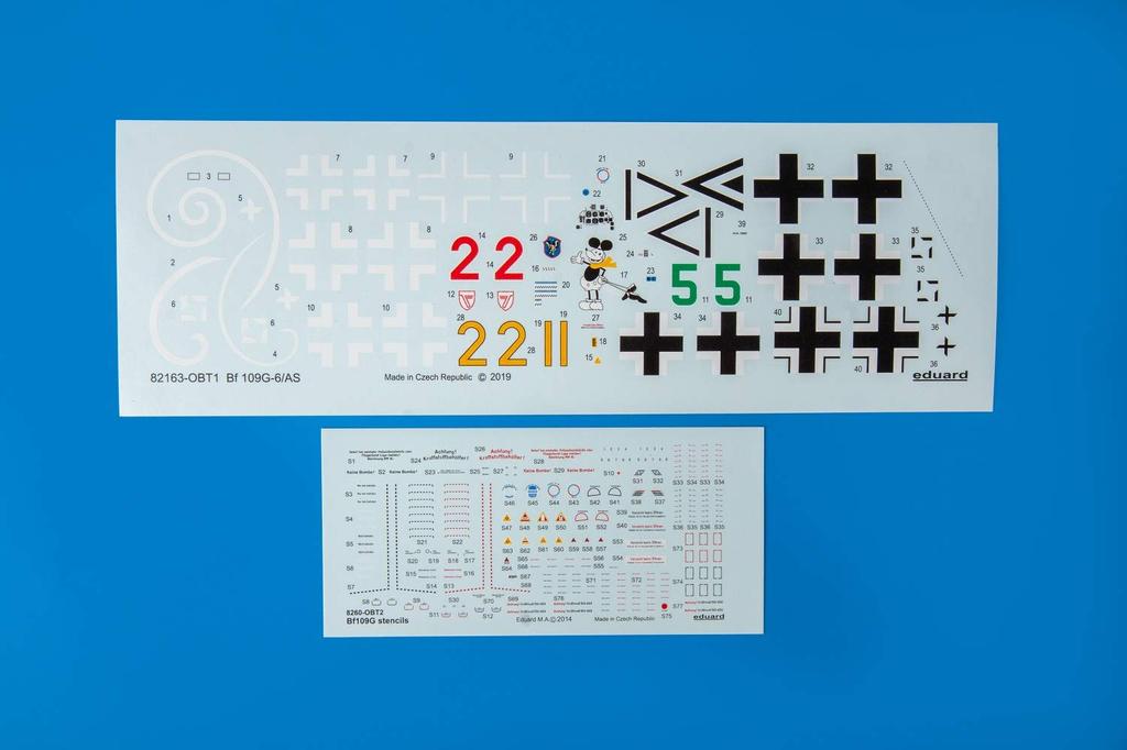 Eduard 1/48 Profipack German Air Force Messerschmitt Bf109G-6/AS Plastic Model Kit EDU82163