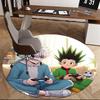 1pc Anime Cartoon Design Round Carpet  Office Chair Mat, NonSlip Rug for Home Decor, Living Room