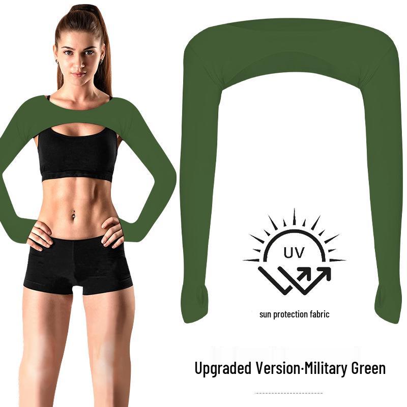 Damen Sommer Sonnenschutz Golf & Radfahren Armstulpen - Leichtgewichtiger, einfarbiger Schal für Outdoor-Sportarten