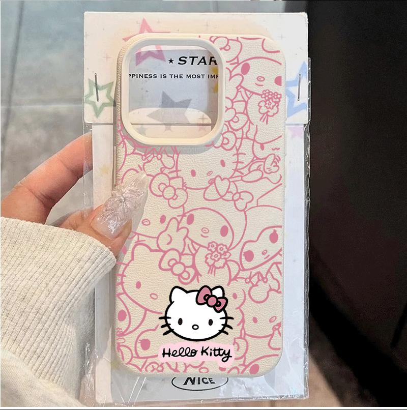 Pink Line Hello Kitty Casing For Samsung Galaxy A57 5G A55 A54 A07 A06 A15 A54 A53 A37 A32 A23 A34 A35 A36 A73 A22 5G Soft Case