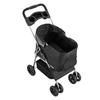Pet Stroller Foldable 4 Wheels Dog Stroller Detachable Carrier Up To 35lbs