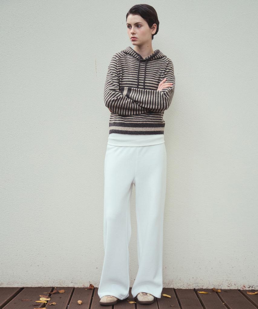 Wednesday Oasis For Woman Easy Flap Wide Sweatpants_Ivory(W25-Pt35)