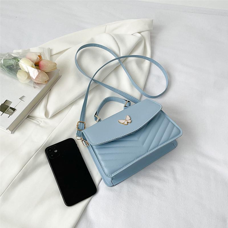 PU Versatile and Fashionable Portable Small Square Bag Single Shoulder Crossbody Bag Luxury Designer Handbag AVE