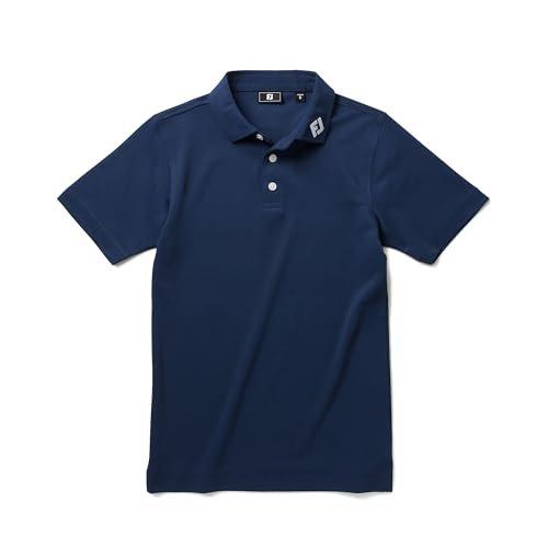 FootJoy Junior Golf Essential Solid Stretch Pique Polo Shirt FJJ-S26-BES01 Yellow XS
