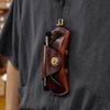 Fashion Leather Soft Sunglasses Case Portable Glasses Storage Bag Sunglasses Glasses Clip Hanging Neck Glasses Case Eyeglasses