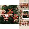 Merry Christmas Dancing Ornaments Featuring Festive Santa Snowman Reindeer Bear Decorations