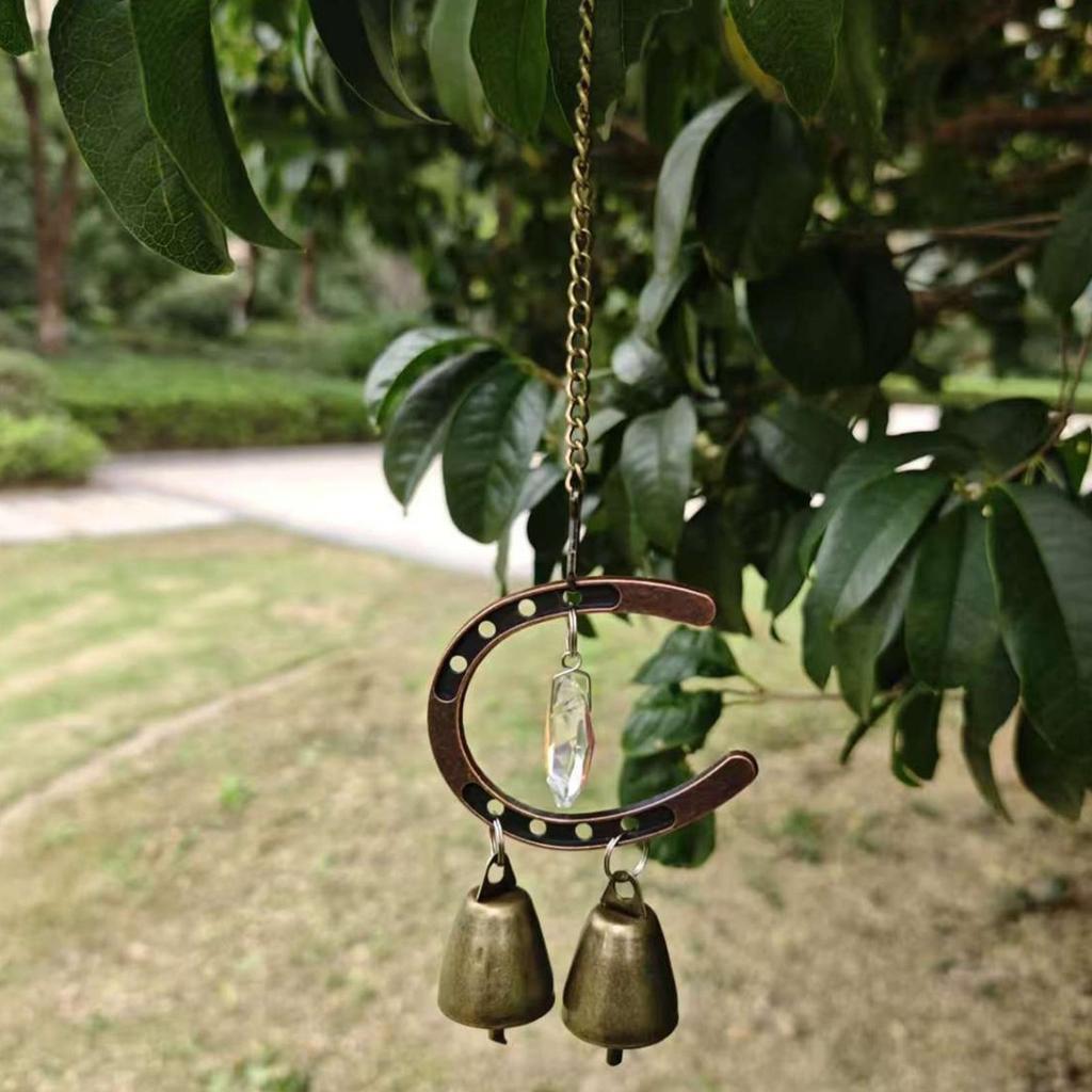 Wind Chimes For Outside Metal Weatherproof Horseshoe Wind Chime Decoration For Housewarming Party Christmas Eave Garden Patio