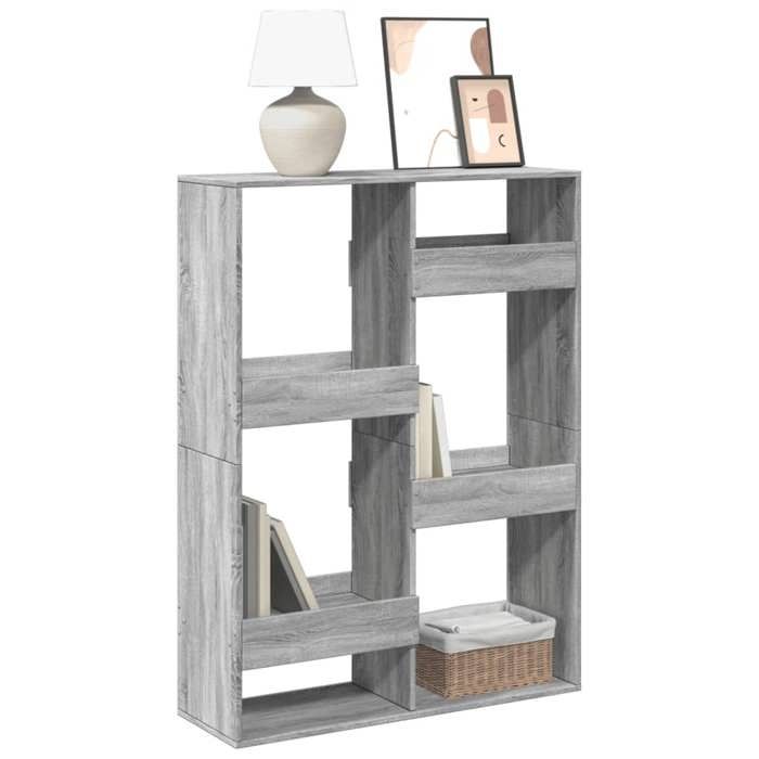 VidaXL Bibliothèque sonoma gris 100x33x135 cm bois d'ingénierie, étagère à livres, étagère de rangement, armoire 3309389