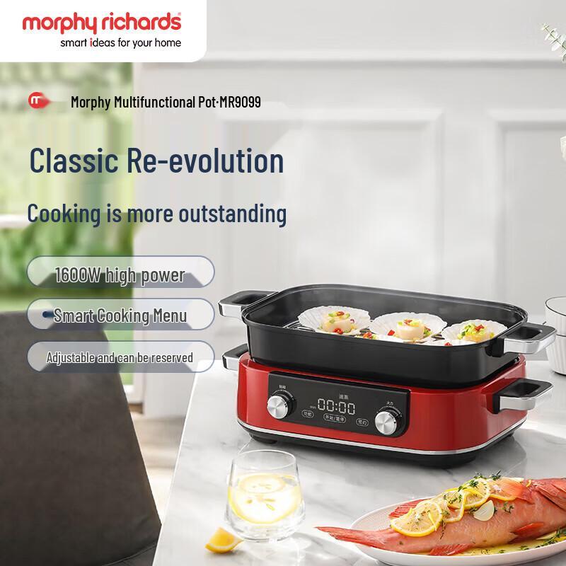 Morphy Richards MR9099 5L Multi-Function Electric Cooker CN plug (adapter included)