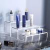 Pack of 5 Acrylic Display Risers Stand Large Clear Shelves Racks for Cupcake Figures Toy Collectibles Perfume and More