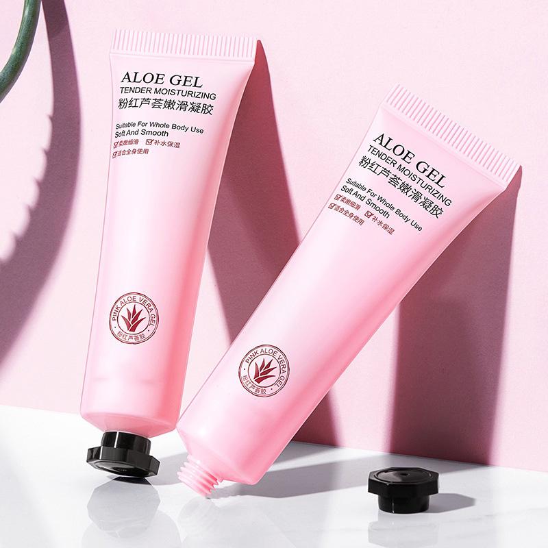 

Розовый алоэ вера смягчающий гель увлажняющий освежающий легко впитывающийся увлажняющий гель алоэ вера уход за кожей