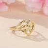 1pc Vintage Hollow 26 Letter Adjustable Ring Fashionable Casual Couple Accessory