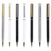 1pen+10 Refills Metal Ballpoint Pen with Refills for School Office Stainless Steel Material Rotating Stationery Supplies Pens