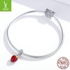 Ziyun Sweetheart Strawberry S925 Silver Pendant - Cute DIY Handmade Beaded Jewelry SCC1537