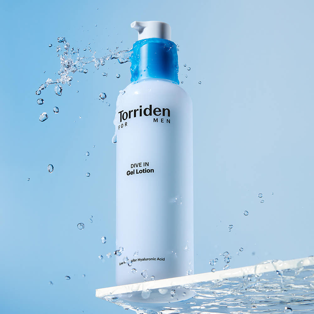 Torriden Dive In For Men Low Molecular Hyaluronic Acid Skincare Set Toner 300ml + Gel Lotion 200ml