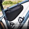 Bicycle Triangle Top Tube Bag, Narrow Edge Anti-collision Bike Frame Bag, Quick Release Straps for Road Bike Tool Storage