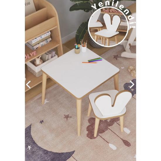 

Детский игровой стол 45x45 см, детский учебный стол, набор стульев
