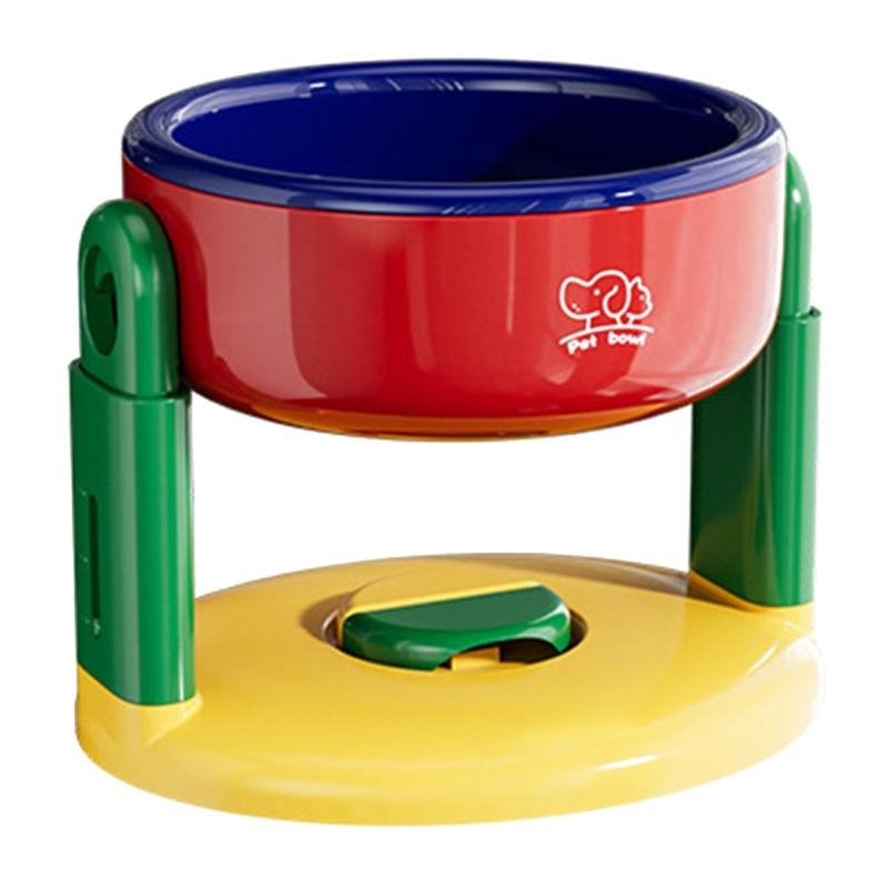 

Elevated Pet Feeding Station With Height Option For Comfortable Dog Dining Feeding Bowl Bright Color красный