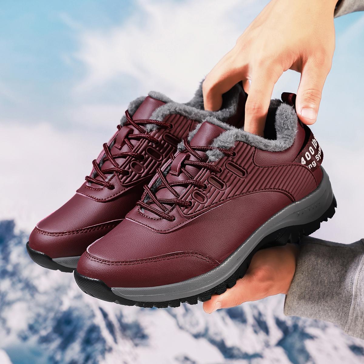 

Мама и женские зимние бархатные теплые толстые спортивные и повседневные туфли для ходьбы для среднего и пожилого возраста, противоскользящие, мягкие 36