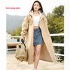 Women's Long Full-Body Windbreaker Raincoat Poncho - Single-Person, Split Type