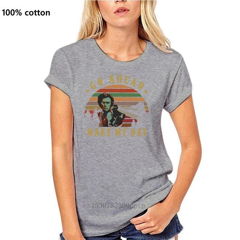 New Vintage Clint Eastwood Go Ahead Make My Day T-Shirt Black-Navy For Men-Women Superior Quality Tee Shirt
