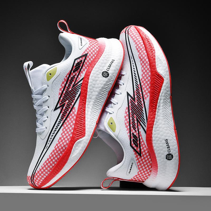 Men's Shoes Sports 2025 Raw Soft Sole Racing Marathon Student Sports Shoes Women's Mesh Breathable New Models