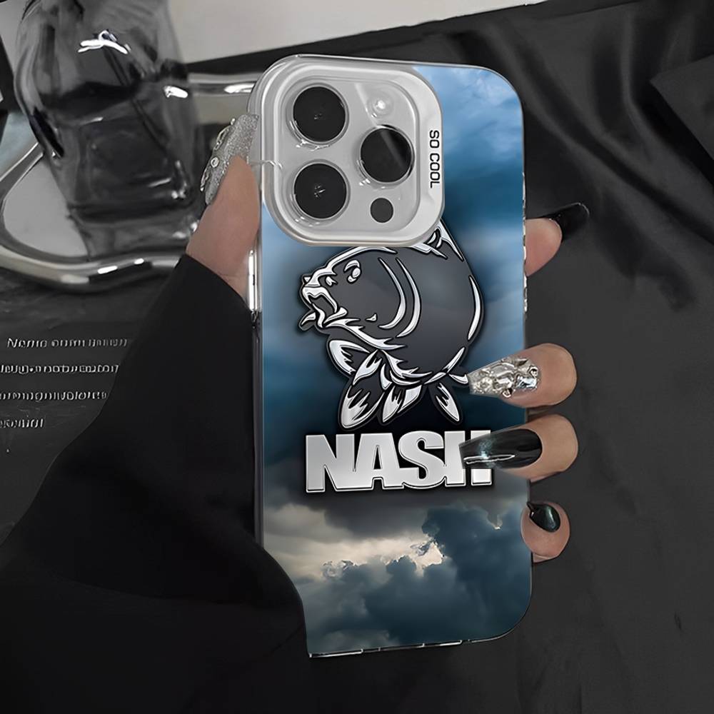 N-Nashs Fishing Logo Phone Case For IPhone 17 16 Plus Pro Max 15 14 13 12 11 Matte Colorful Covers