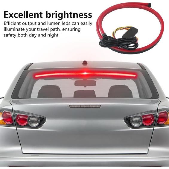 

LED Third Brake Light Strip with Sequential Turn Signal,Turn Left/Right Light Flexible High Mount Stop Light Lamp Red Strip DC-12V (40.6inch)