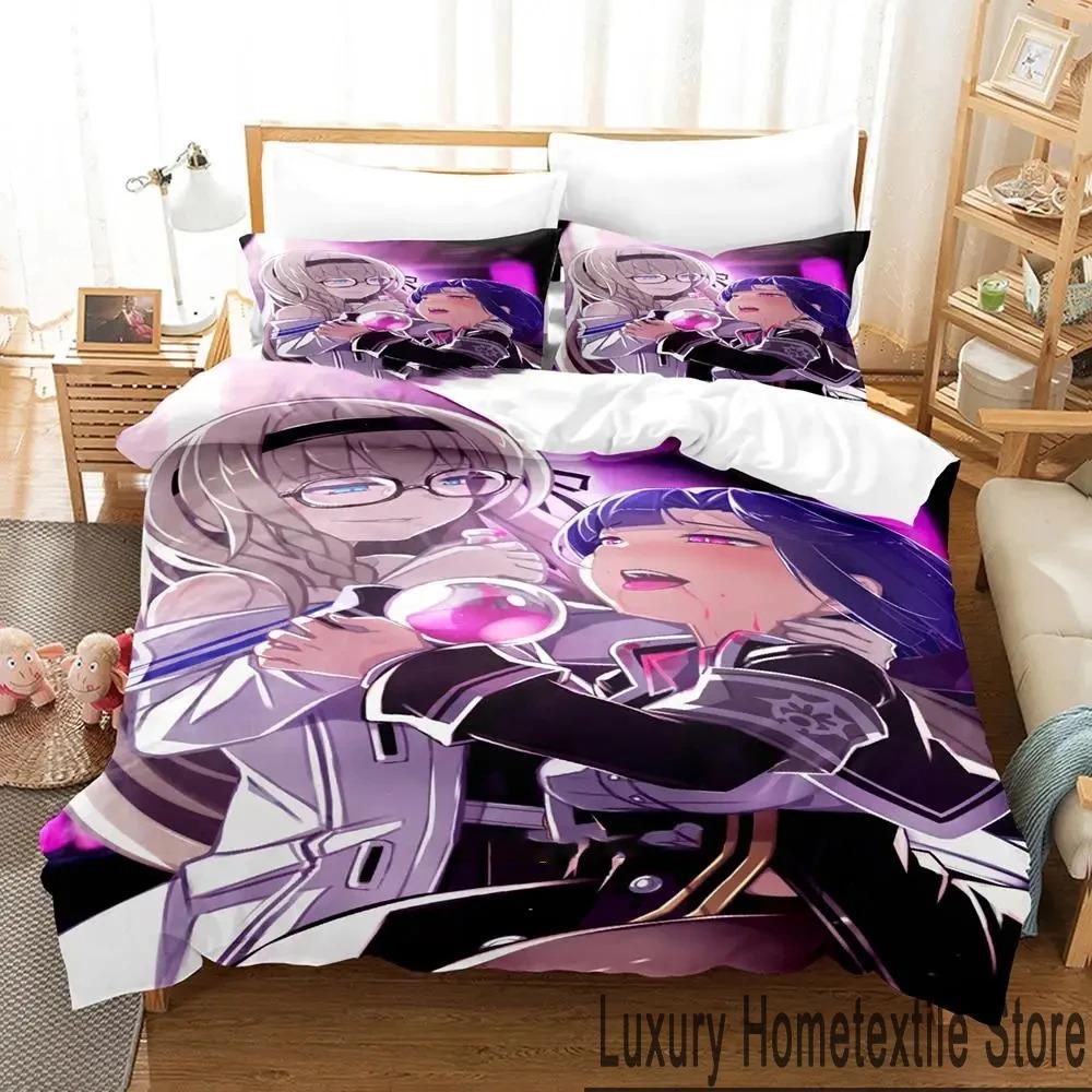 Bekvämt Anime-tryckt påslakan med örngott King Queen Twin Storlekar för Pojkar Flickor och Barn